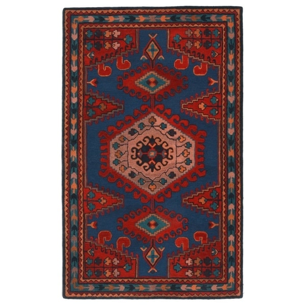 RugSmith Blue Yuma Southwest Transitional Area Rug