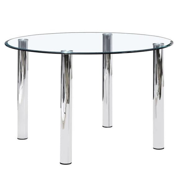 47 inch round glass table