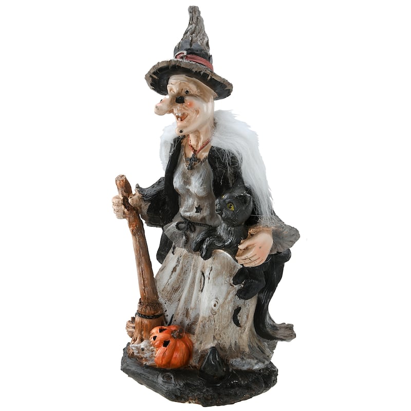 National Tree Company Witch Halloween Table Décor, 18 inches - 18 in
