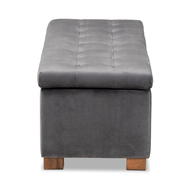 Carson Carrington Bahult Upholstered Grid-tufted Storage Ottoman Bench