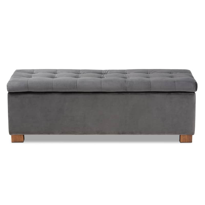 Carson Carrington Bahult Upholstered Grid-tufted Storage Ottoman Bench