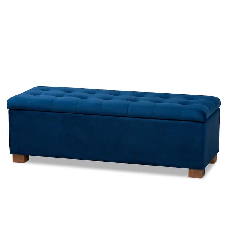 Carson Carrington Bahult Upholstered Grid-tufted Storage Ottoman Bench