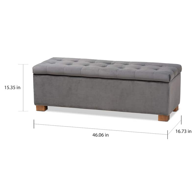 Carson Carrington Bahult Upholstered Grid-tufted Storage Ottoman Bench
