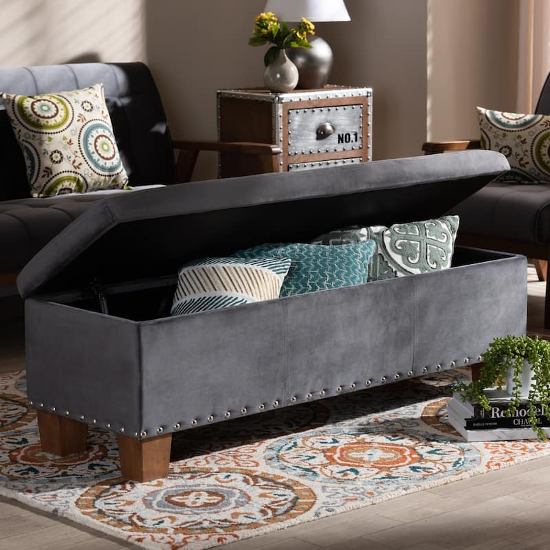 Carson Carrington Bahult Upholstered Button-tufted Storage Ottoman Bench