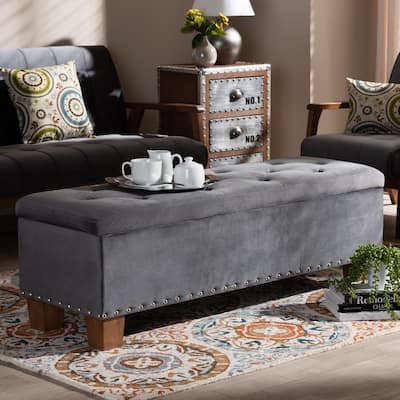 Carson Carrington Bahult Upholstered Button-tufted Storage Ottoman Bench