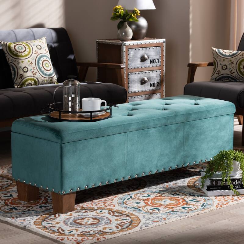 Carson Carrington Bahult Upholstered Button-tufted Storage Ottoman Bench