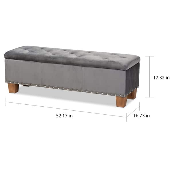 Carson Carrington Bahult Upholstered Button-tufted Storage Ottoman ...