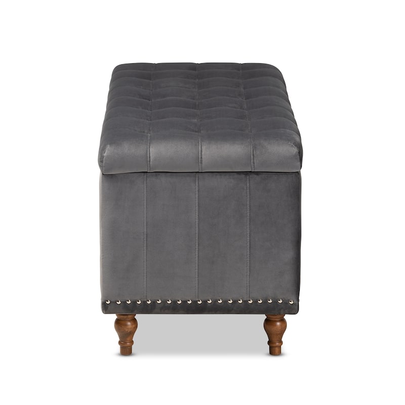 Carson Carrington Bahult Upholstered Storage Ottoman Bench