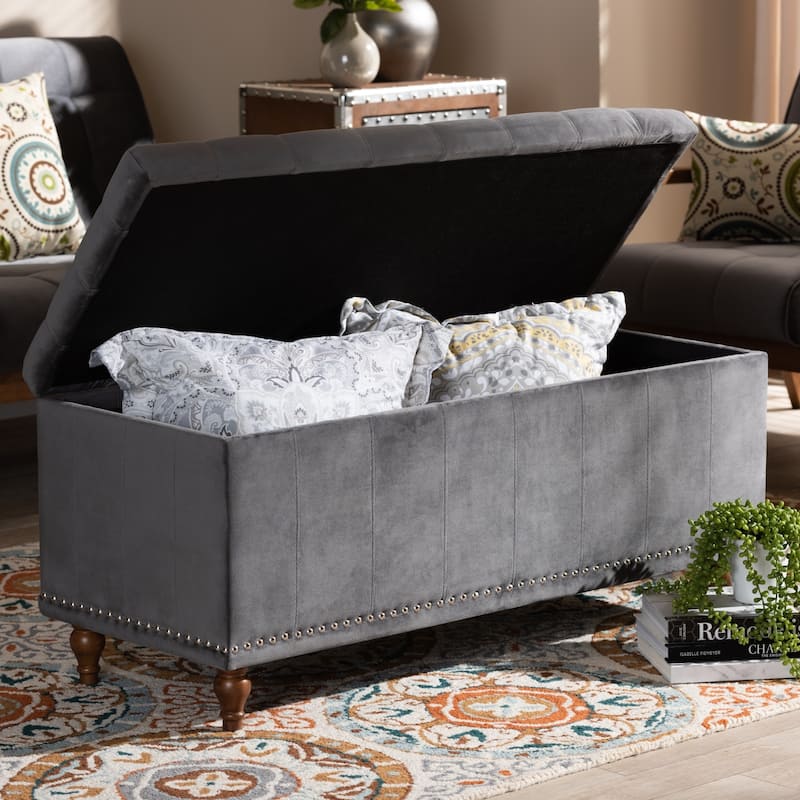 Carson Carrington Bahult Upholstered Storage Ottoman Bench