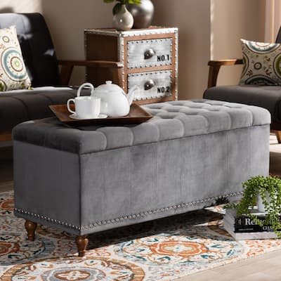 Carson Carrington Bahult Upholstered Storage Ottoman Bench