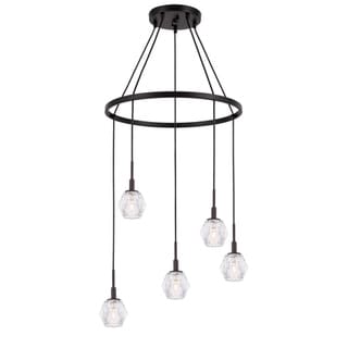 Woodbridge Lighting 18528-C30410 Jewel 5-light Pendant Chandelier (Bronze) - Chandeliers For Bedrooms by Overstock.com