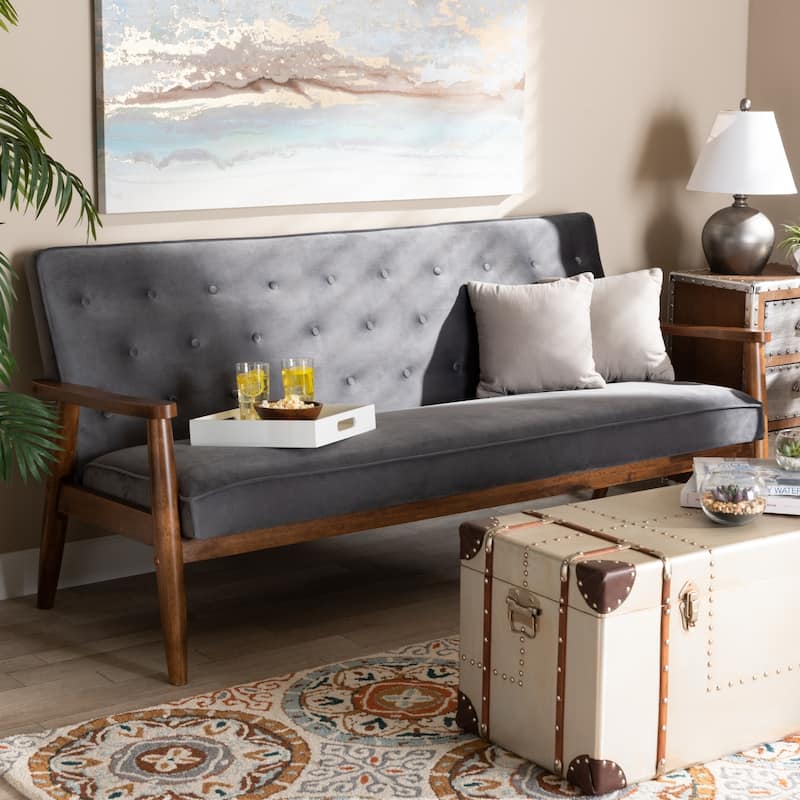 Carson Carrington Badarna Modern Upholstered 3-seater Sofa