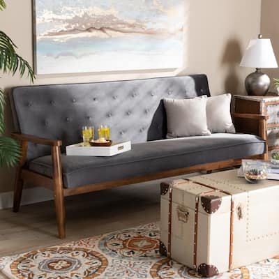 Carson Carrington Badarna Modern Upholstered 3-seater Sofa