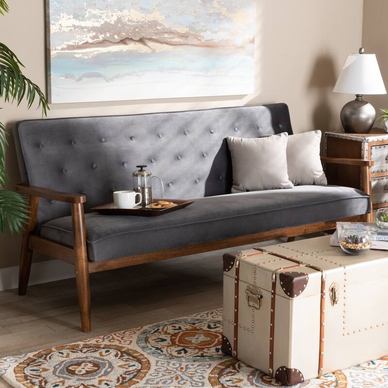 Carson Carrington Badarna Modern Upholstered 3-seater Sofa