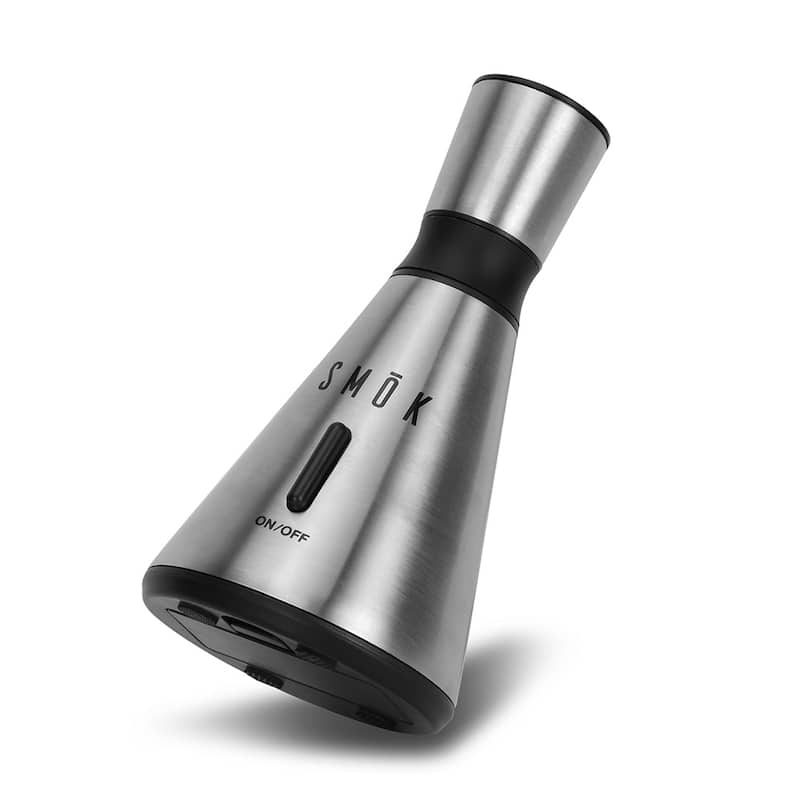 Modern Home SMOK Food and Drink Smoke Infuser w/Glass Dome Enclosure, Hickory/Applewood Smoking Chips Infusion Tool