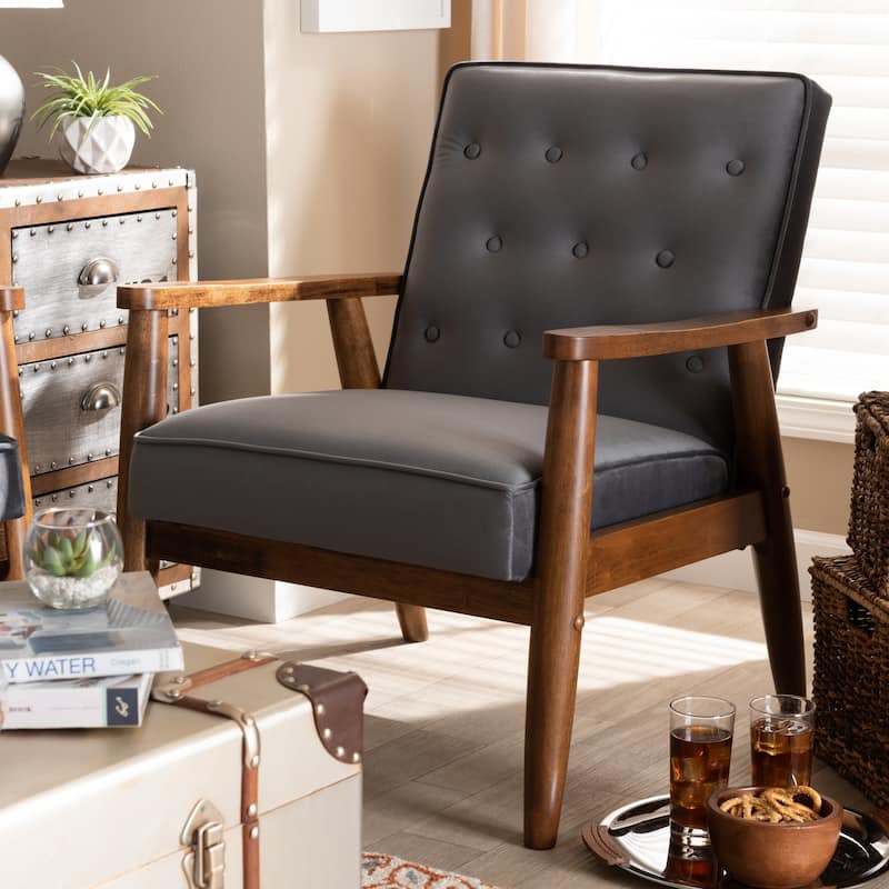 Carson Carrington Badeboda Mid-century Modern Upholstered Lounge Chair