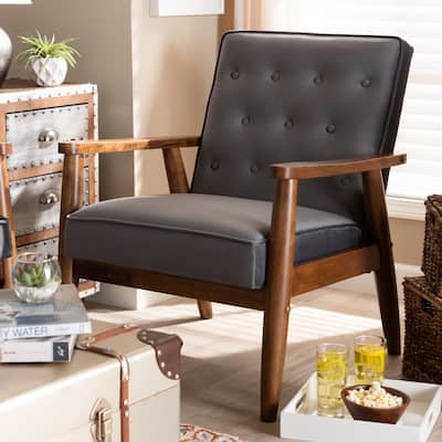 Carson Carrington Badeboda Mid-century Modern Upholstered Lounge Chair