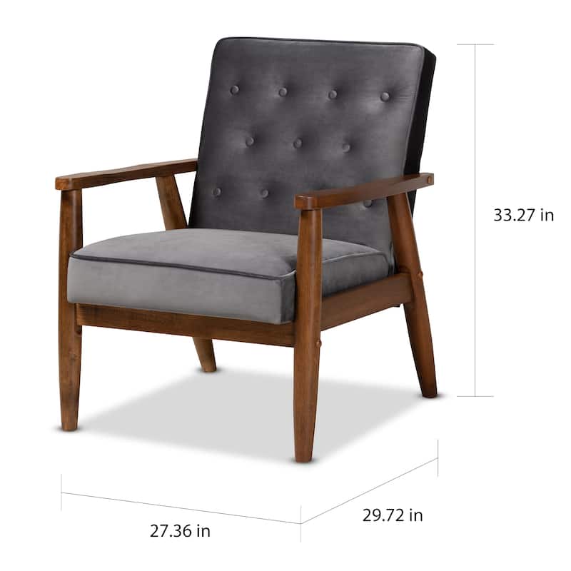 Carson Carrington Badeboda Mid-century Modern Upholstered Lounge Chair
