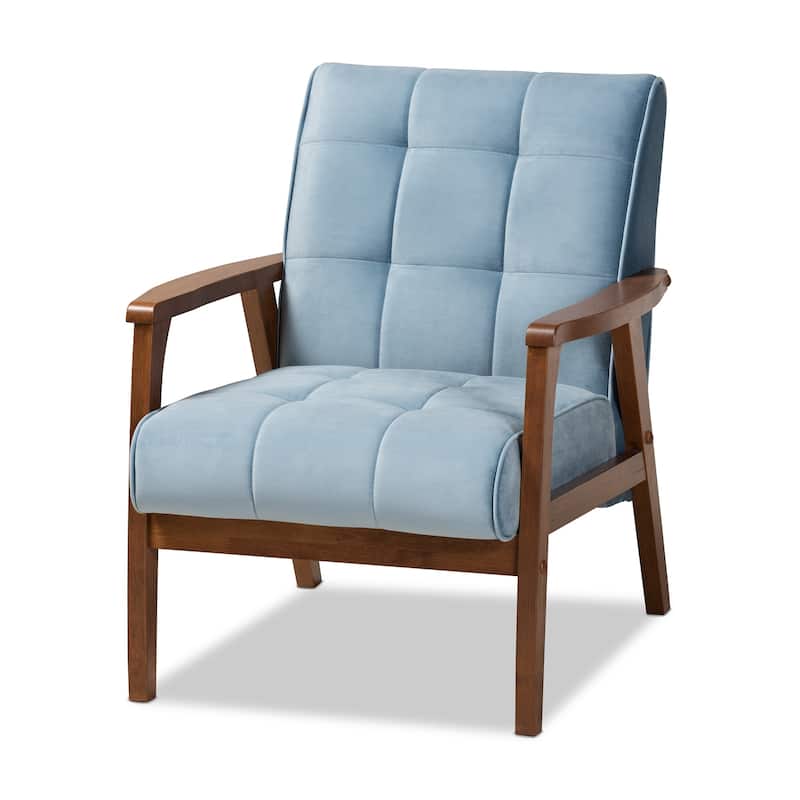 Carson Carrington Bada Mid-century Modern Upholstered 3-piece Living Room Set - Blue