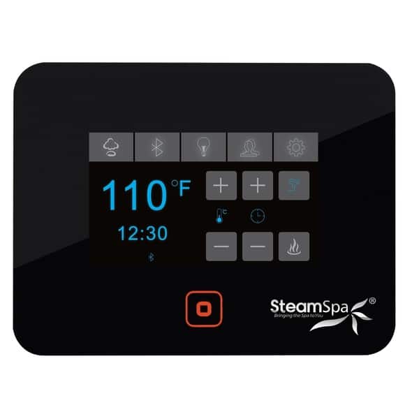 Steamspa Black Series Bluetooth 9kw Quickstart Steam Bath Generator Package In Gold Overstock 29550723