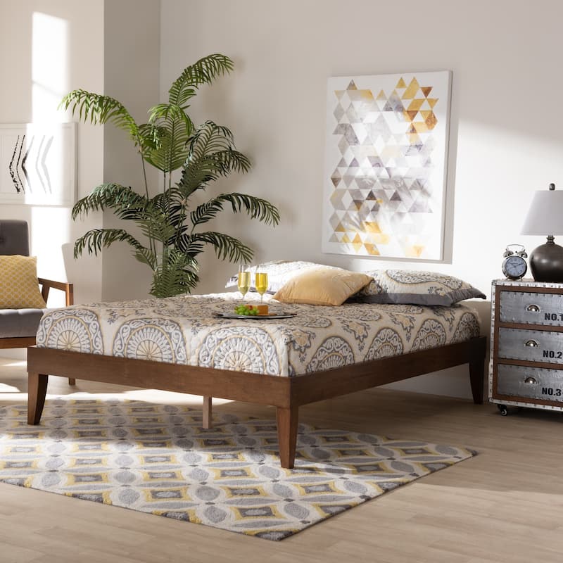 Carson Carrington Bakarekulla Mid-century Modern Platform Bed Frame