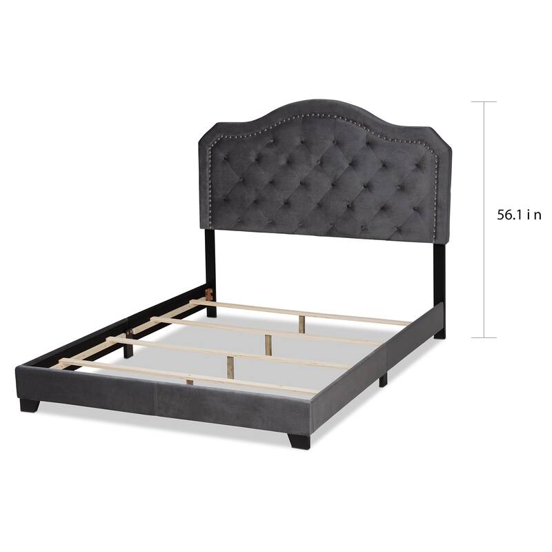 Gracewood Hollow Tansi Modern Upholstered Button-tufted Bed