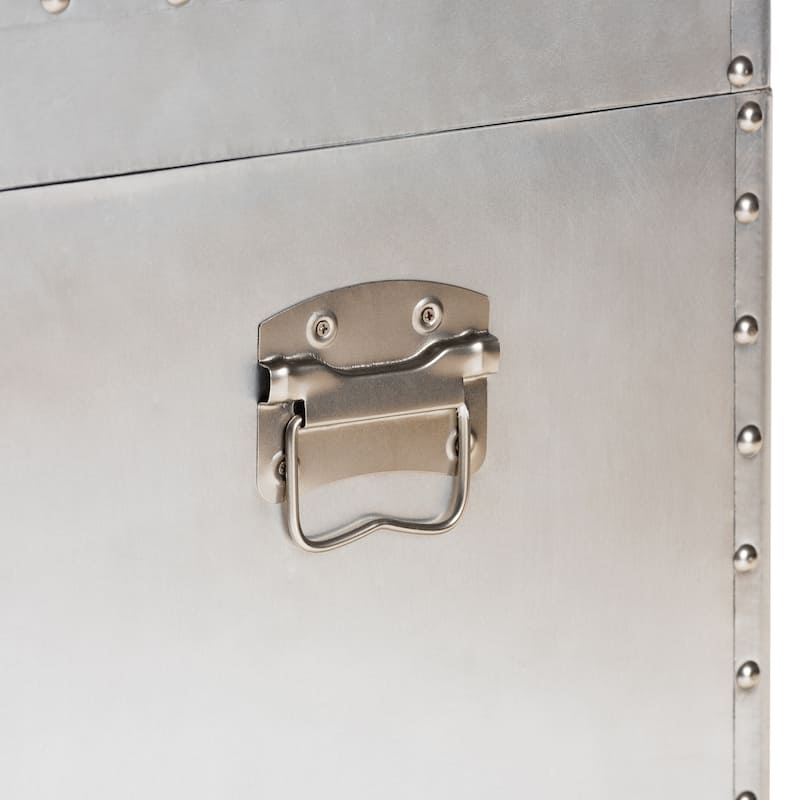 Carbon Loft Rameses Silver Metal 2-drawer Storage Cabinet