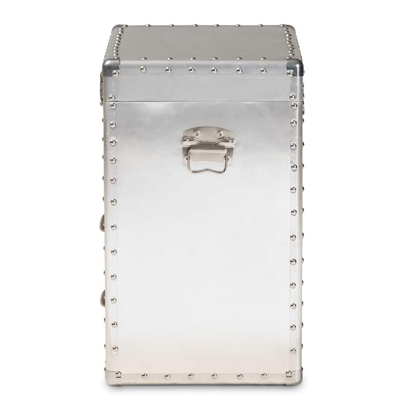 Carbon Loft Rameses Silver Metal 2-drawer Storage Cabinet