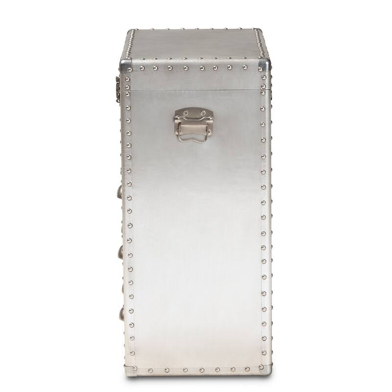 Carbon Loft Rameses Silver Metal 3-drawer Storage Cabinet
