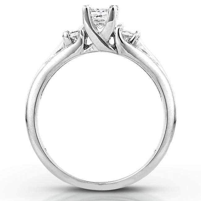 Annello by Kobelli 14k Gold 1/2ct TDW Princess-Cut Diamond 3 Stone Bridal Rings Set