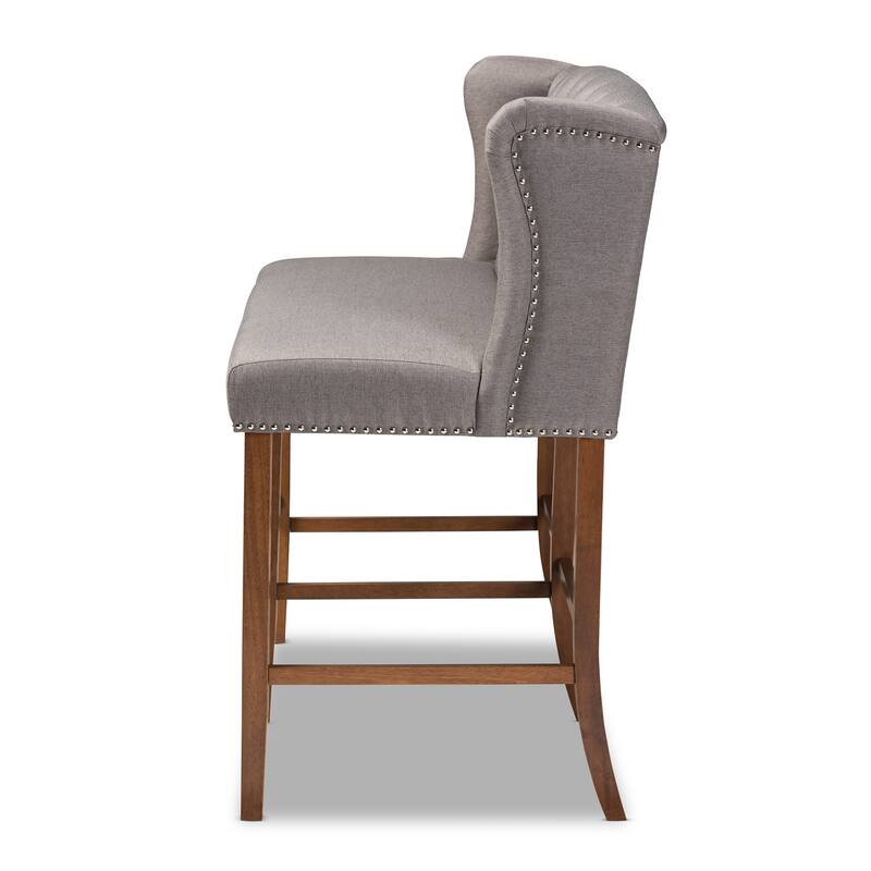Carson Carrington Badstusund Upholstered Button Tufted Bar Stool Bench
