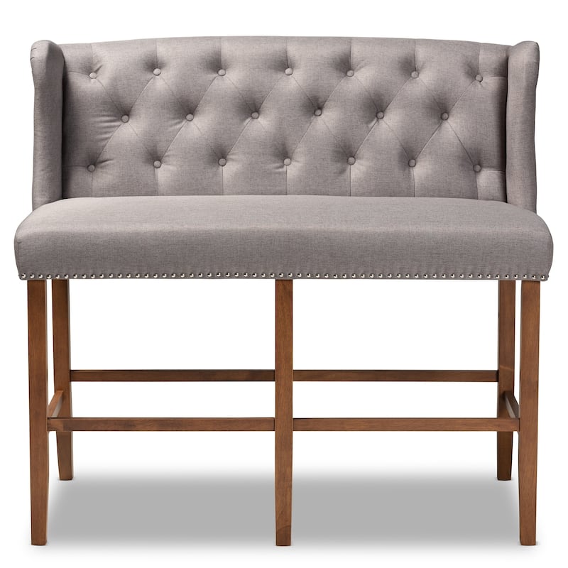 Carson Carrington Badstusund Upholstered Button Tufted Bar Stool Bench