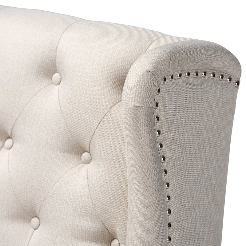 Carson Carrington Badstusund Upholstered Button Tufted Bar Stool Bench