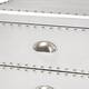Baxton Studio Armel French Industrial Silver Metal 3-Drawer End Table