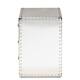 Baxton Studio Armel French Industrial Silver Metal 3-Drawer End Table