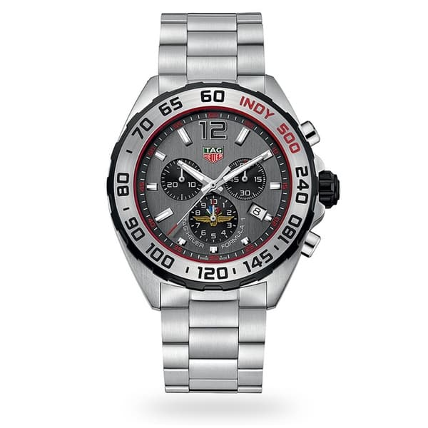 Shop Tag Heuer Men S Caz1016 Eb0058 Formula 1 Chronograph Stainless Steel Watch On Sale Overstock 29551664