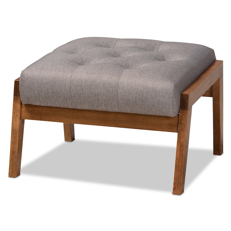 Carson Carrington Baktsjaur Mid-century Modern Upholstered Footstool - N/A