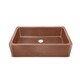 preview thumbnail 2 of 1, Porter Farmhouse Apron-Front Handmade Copper 36 inch Single Bowl Kitchen Sink in Antique Copper