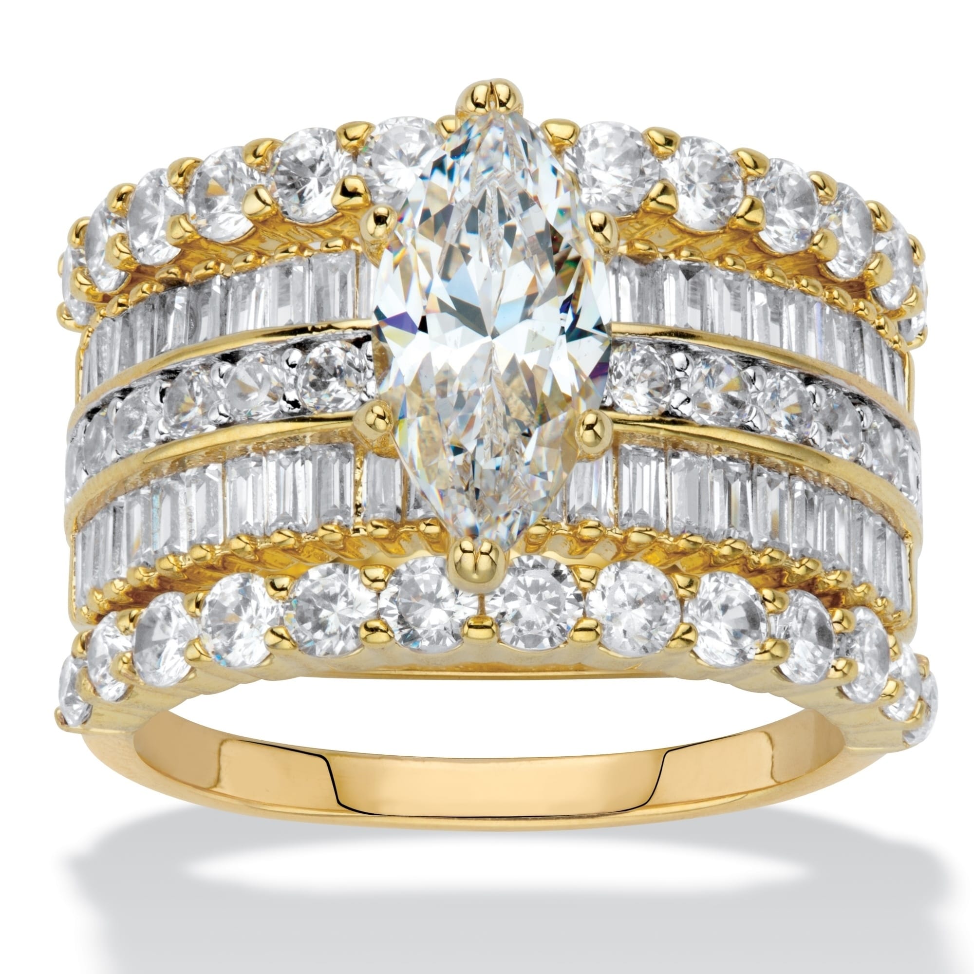 TVS-JEWELS Marquise Shape Black Cubic Zirconia His & Hirs Trio Matching Wedding Ring Trio Set TVS-JEWELS Marquise Shape Black Cubic Zirconia His & Hirs Trio Matching Wedding Ring Trio Set