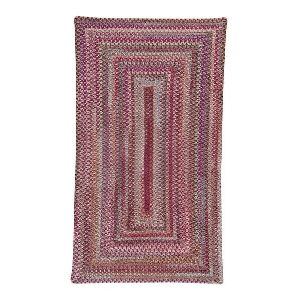 Alliance Ruby Braided Rugs Concentric Rectangle Rug - 5' 6" x 5' 6"