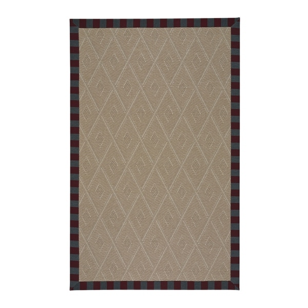Biltmore Trellis Berry Machine Woven Rectangle Rug - 5' x 3'