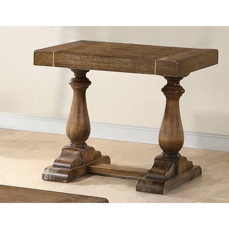 Best Master Furniture Rustic Square End Table