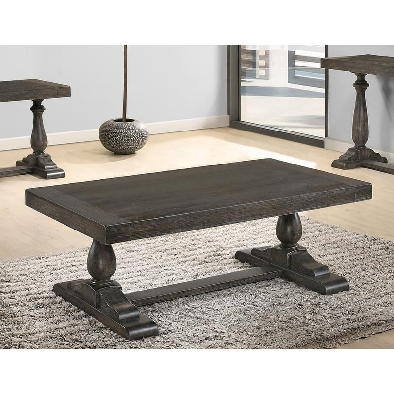 Best Master Furniture Rustic Rectangular Coffee Table