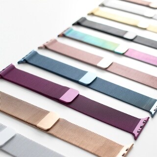 Stainless Steel Milanese Mesh Band Strap with Magnetic Closure for Apple Watch