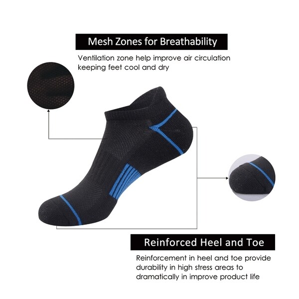 low cut socks with heel tab