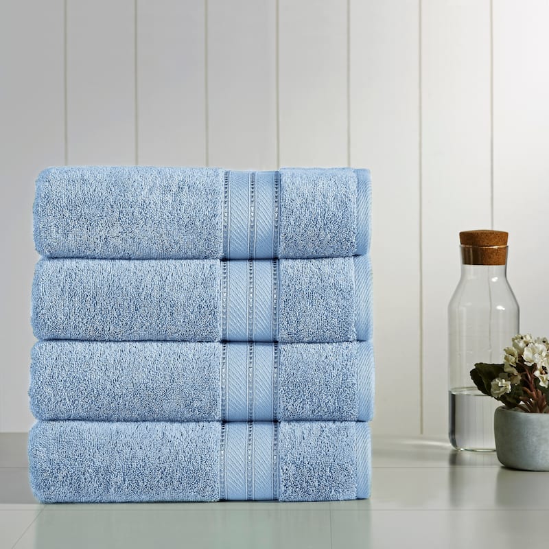 Modern Threads 4 Pack SpunLoft™ Bath towel - 30x54 - Blue