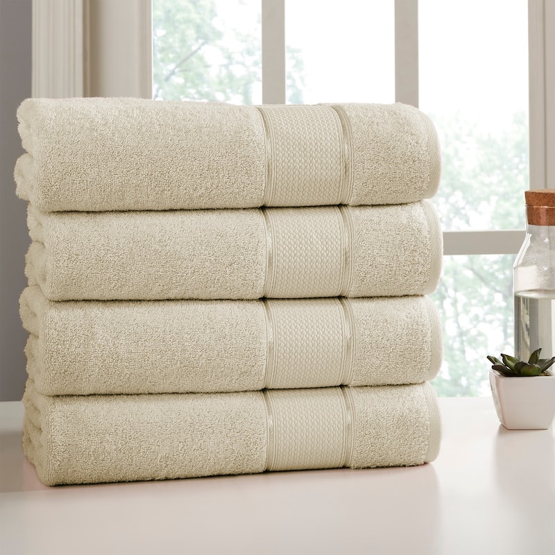 Modern Threads 4 Pack SpunLoft™ Bath Sheet - 35x66 - Sand