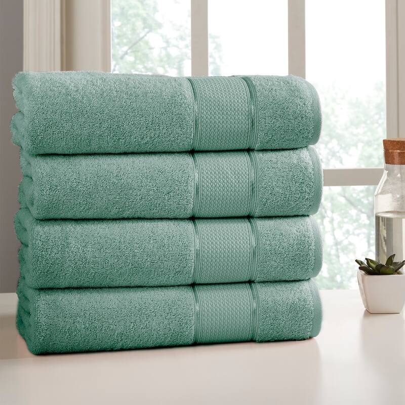 Modern Threads 4 Pack SpunLoft™ Bath Sheet - 35x66 - Eucalyptus