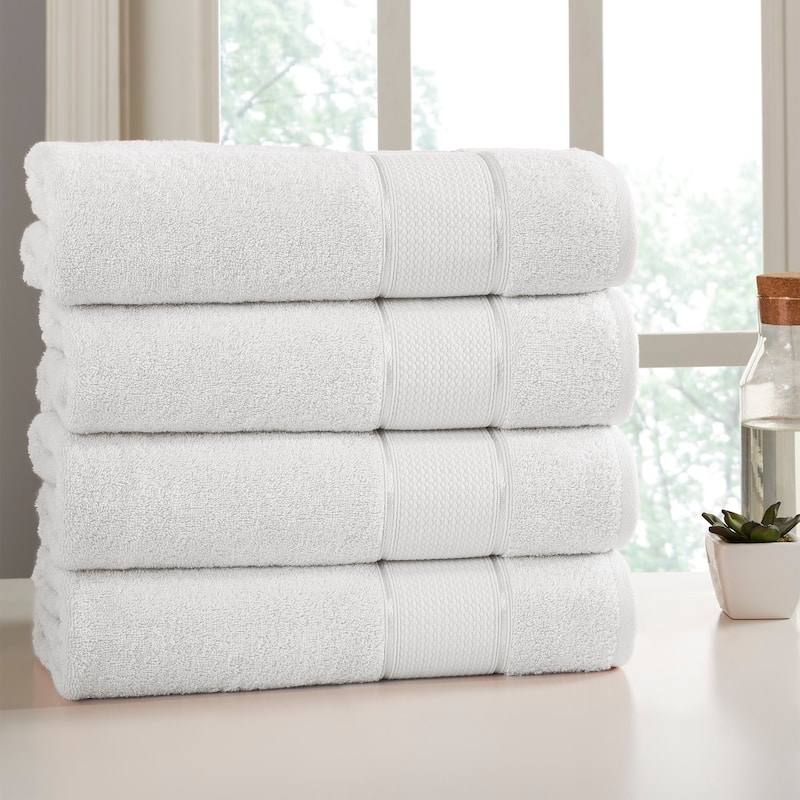 Modern Threads 4 Pack SpunLoft™ Bath Sheet - 35x66 - White