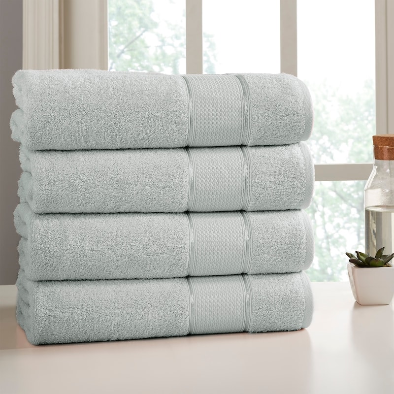Modern Threads 4 Pack SpunLoft™ Bath Sheet - 35x66 - Grey